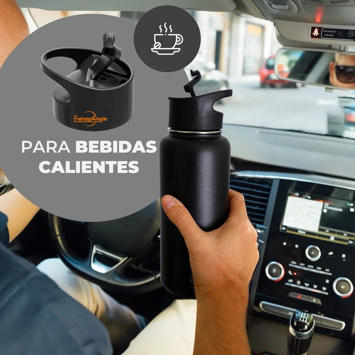 Termo Botella Agua Térmica Acero Inoxidable – Retención de Temperatura de 12 Horas Caliente y 24 Horas Fría