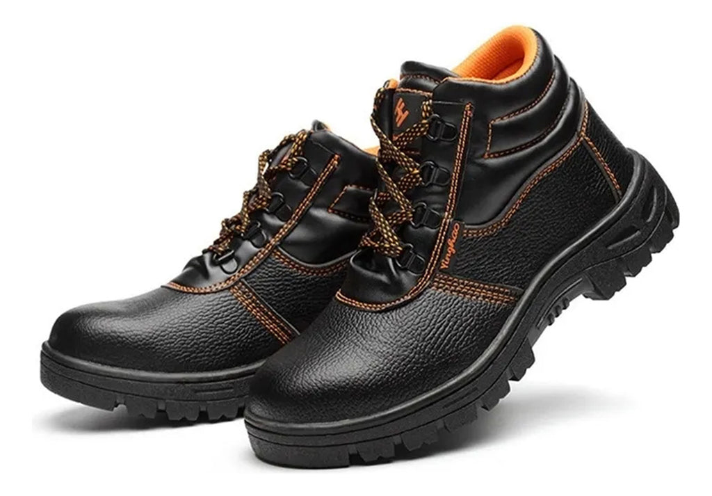 XYZ Zapato Seguridad Botín Negro Caña Punta Metal – Protección Superior y Comodidad