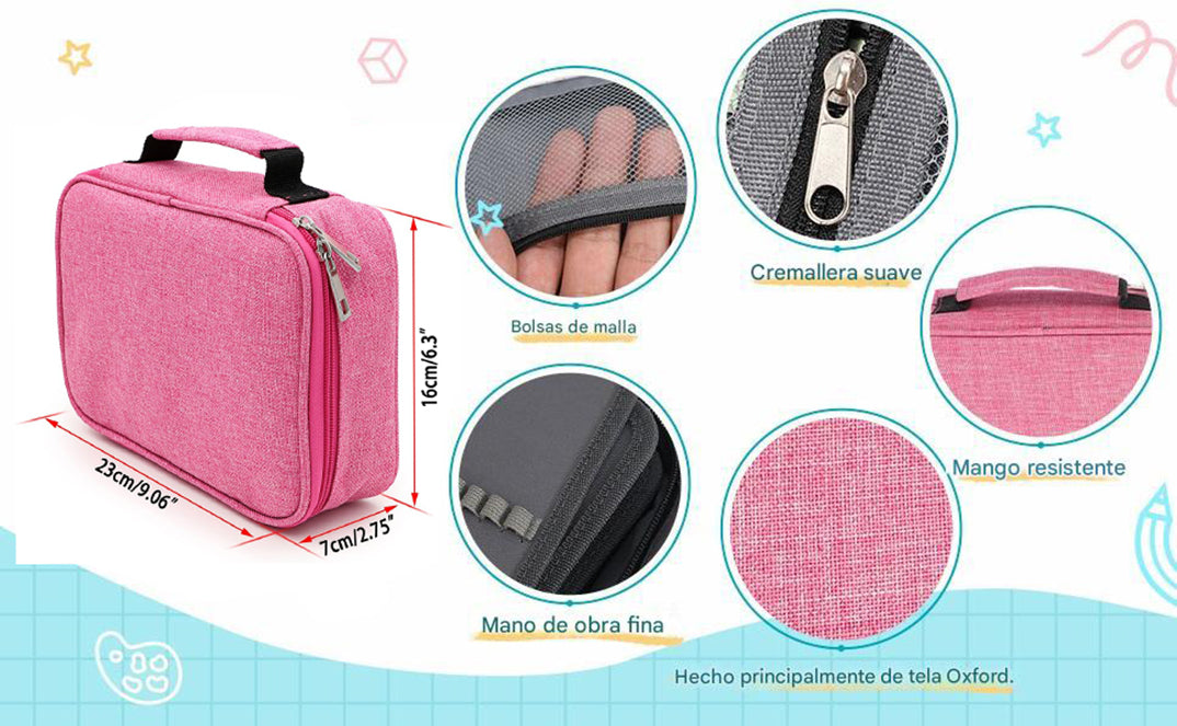 Organizador Escolar Estuche Para Lápices 72 Ranuras – Máxima Organización y Comodidad