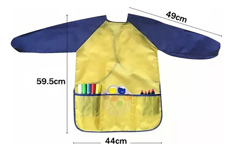 Babero Delantal Pechera Niño Niña – Impermeable y Fácil de Limpiar