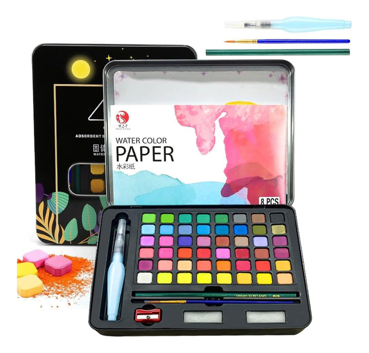 Art Kit Acuarelas Profesionales 48 Colores – Experiencia Creativa Versátil