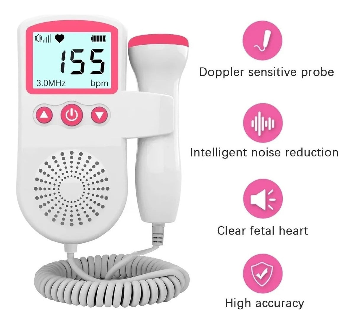 Deltamed Monitor Fetal Doppler Latidos Contec – Fiabilidad y Precisión Mejoradas