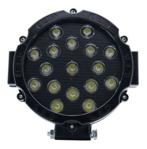 Foco Luz Led Neblinero 17 Led 51w Offroad 4x4 – Iluminación Potente y Eficiente