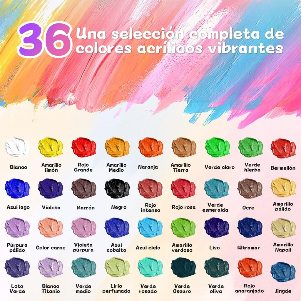 Kit De Pintura 59 Pzs – Set Completo Para Artistas Con Colores Vibrantes