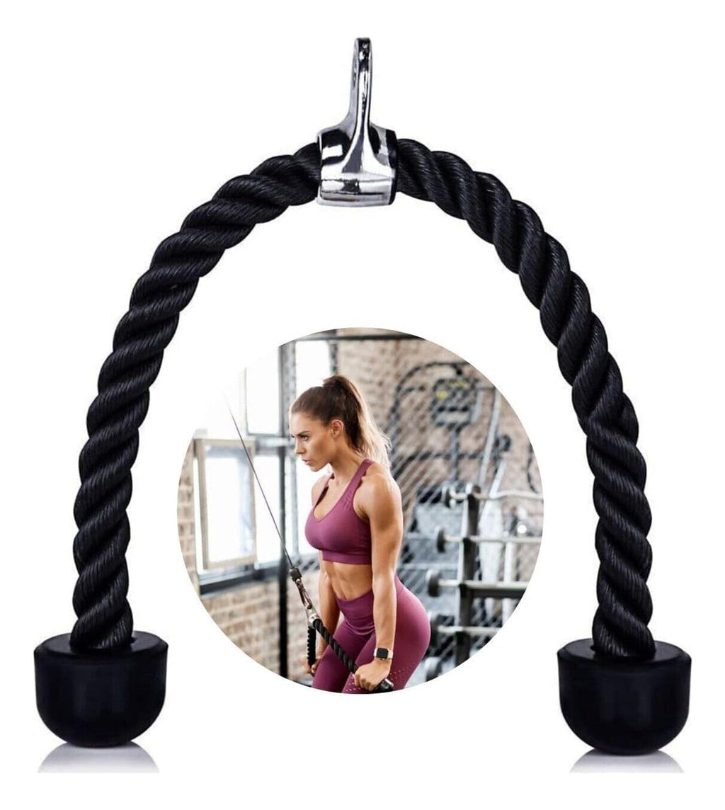 Fitness Pro Cuerda Soga Para Triceps y Biceps – Material de Alta Resistencia