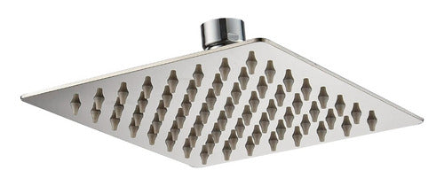 Plato Ducha Cuadrado Acero Inoxidable 20 Cms – Diseño Moderno y Elegante