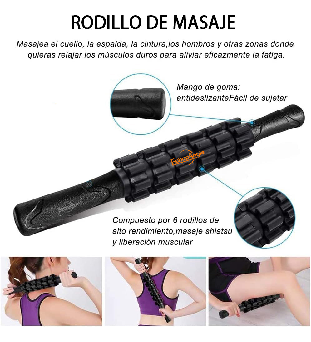 Eshopangie Set 9en1 Rodillo Completo – Alivio Muscular y Recuperación Efectiva