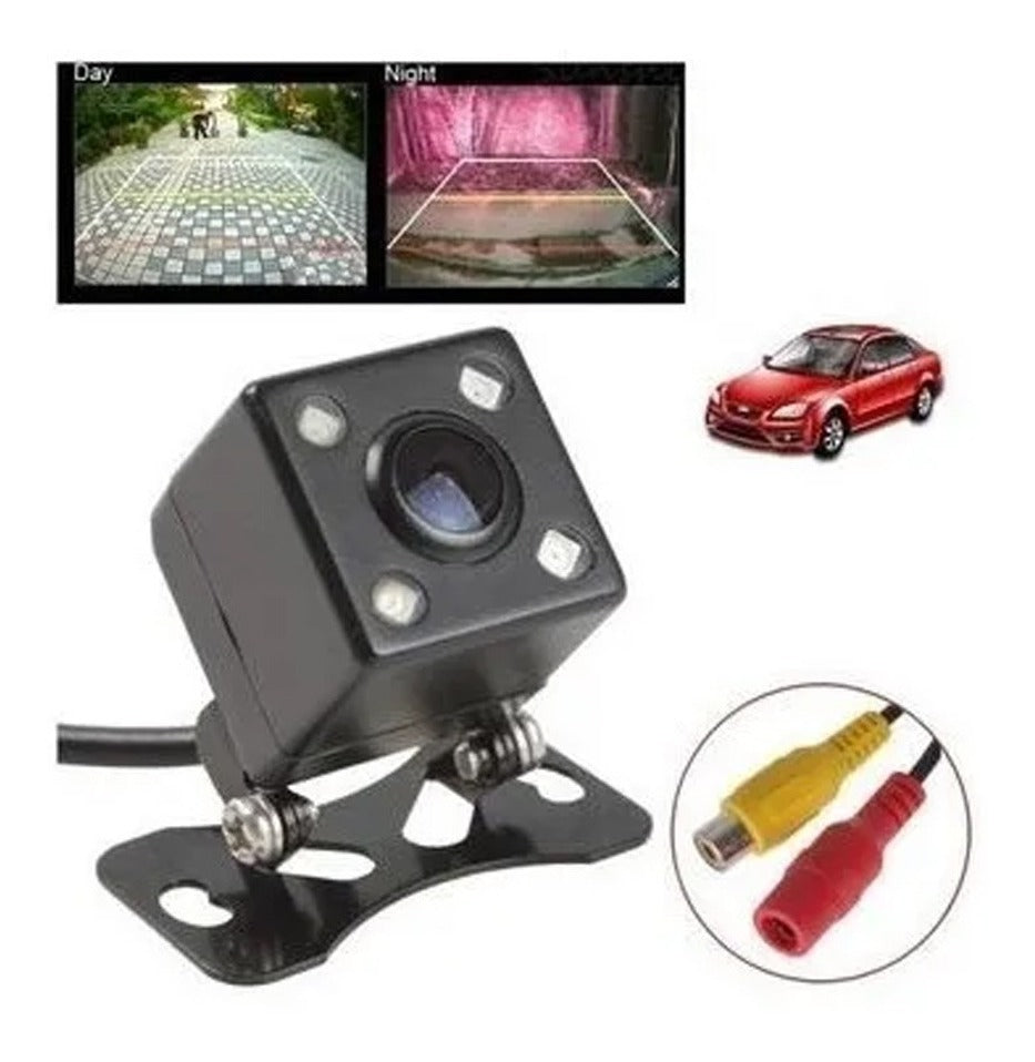 Cámara Autoretroceso Visión Nocturna 4 Led IP68 – Amplio Ángulo de Visión