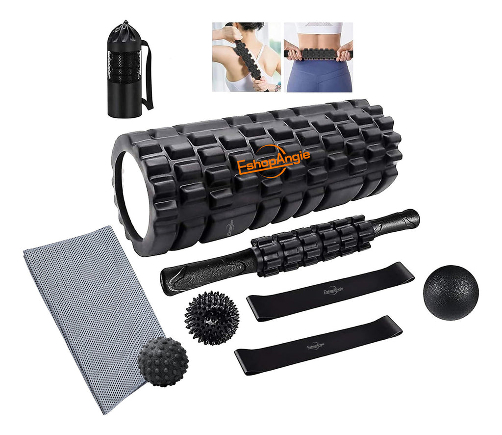 Eshopangie Set 9en1 Rodillo Completo – Alivio Muscular y Recuperación Efectiva