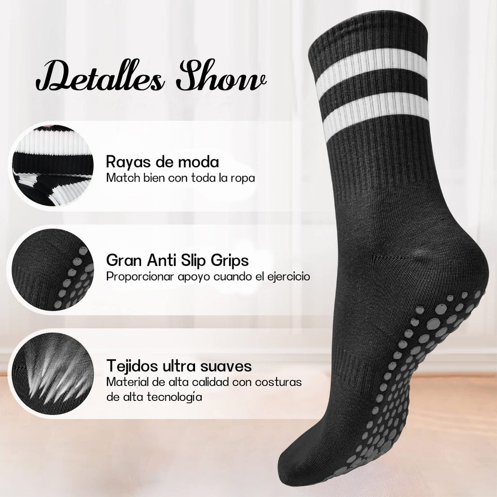 Calcetines Antideslizantes Yoga Pilates – Comodidad y Estabilidad para Ejercicio