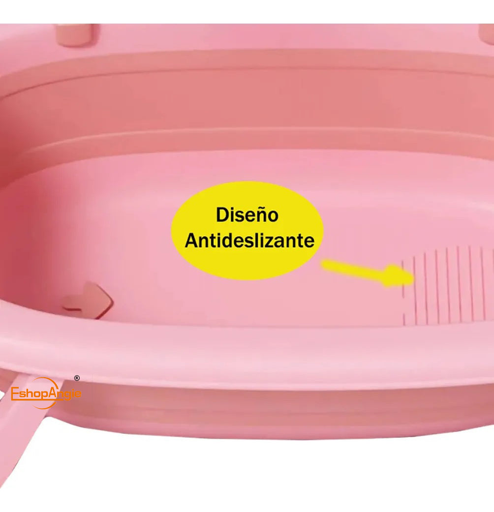 Tina Bañera Plegable Para Bebé – Diseño Seguro y Divertido