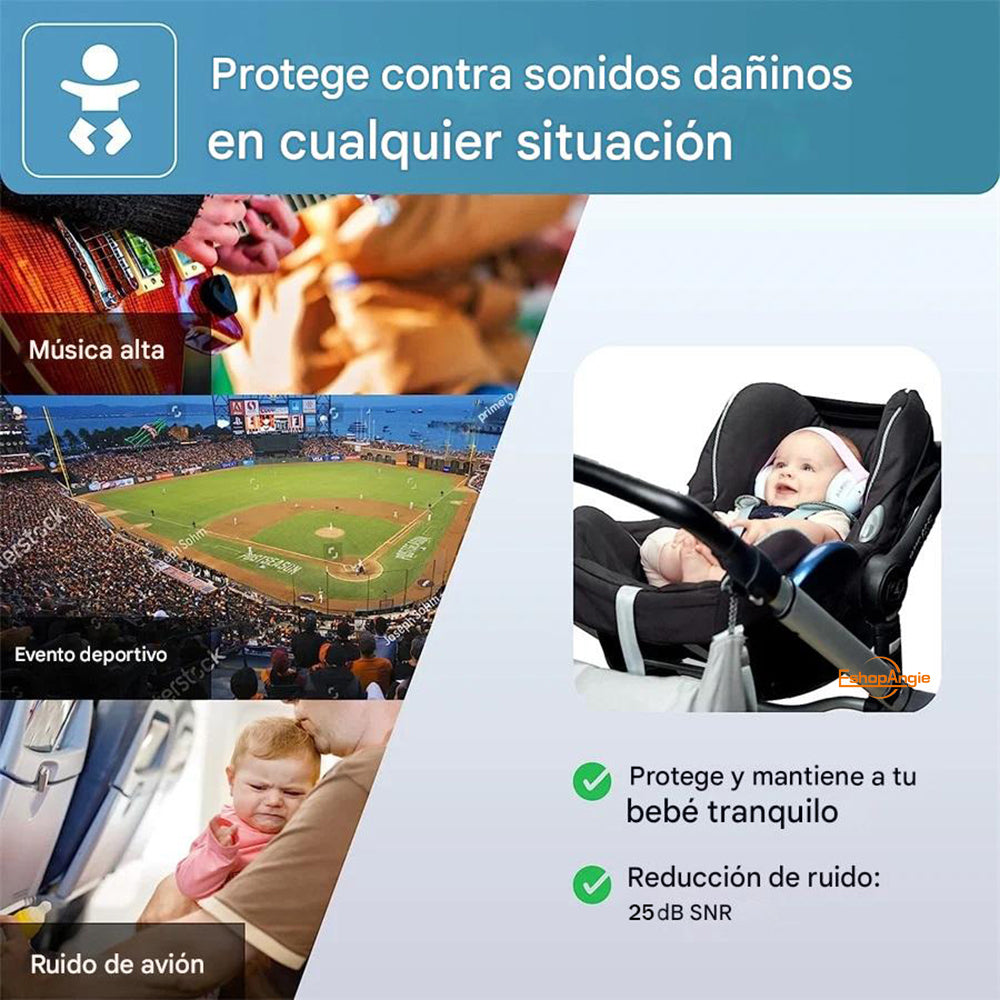 Protección Audífonos Antiruido – Reducción de Ruido Multicapa para Niños