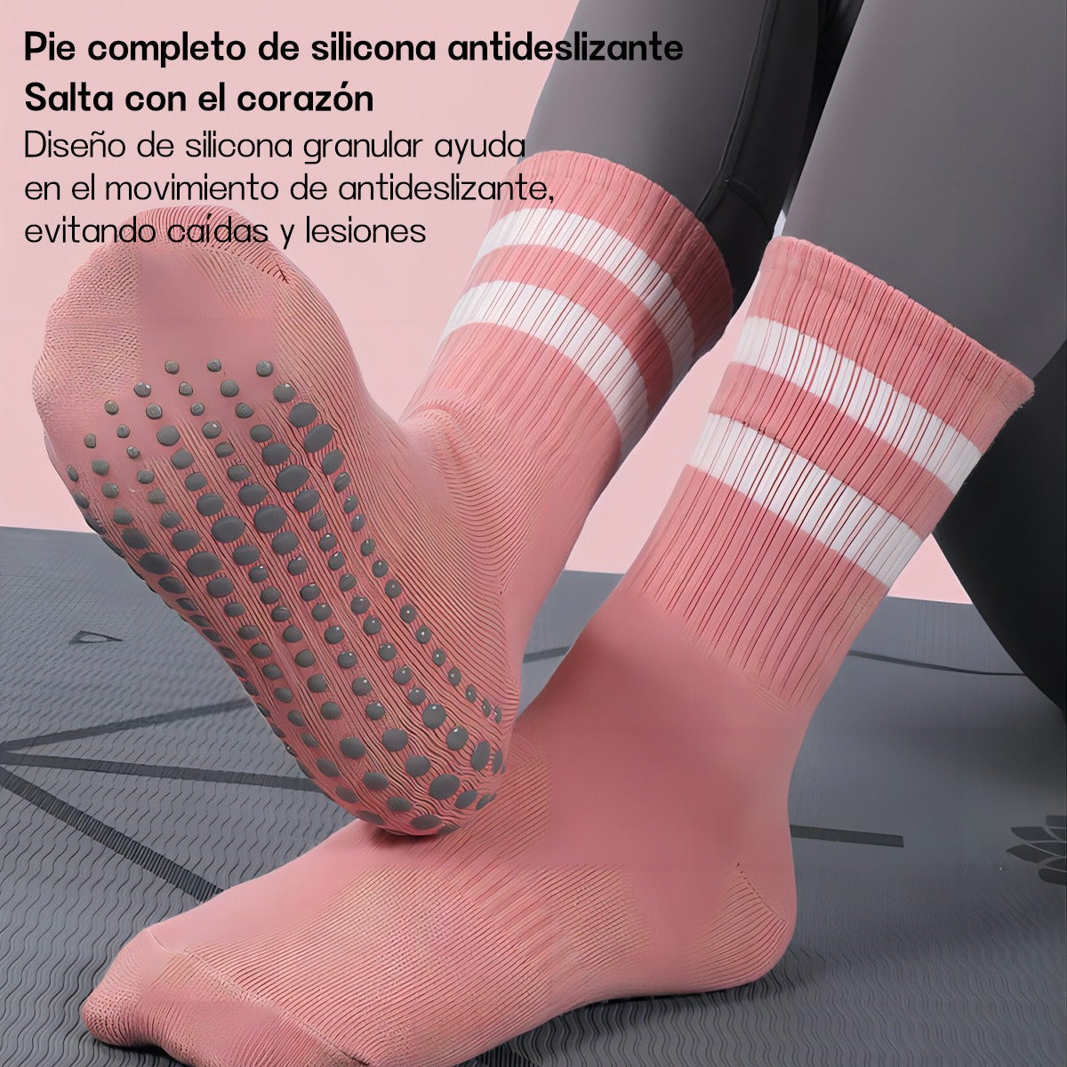 Calcetines Antideslizantes Yoga Pilates – Comodidad y Estabilidad para Ejercicio