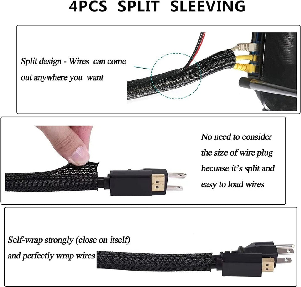 tuMarca Kit Organizador De Gestión De Cables De 173 Piezas – Solución Completa Para Mantener Cables Ordenados