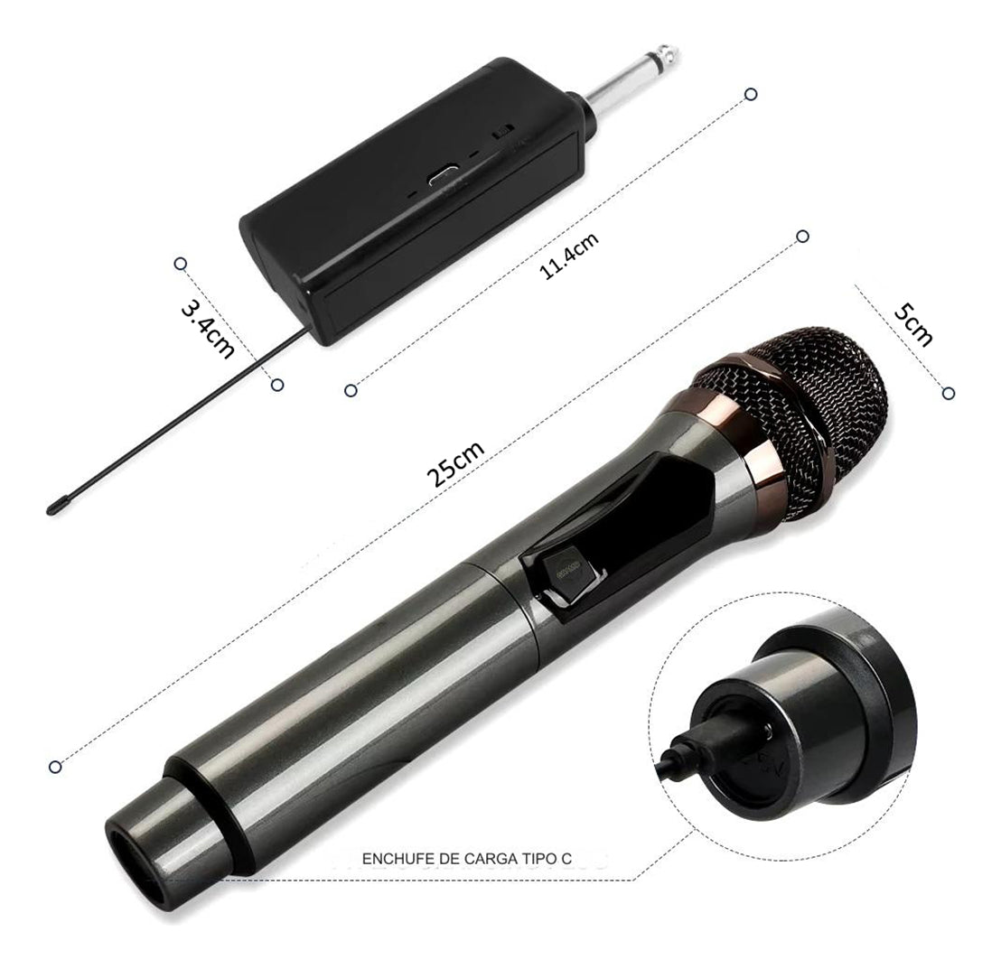 Micrófono Inalámbrico Profesional Karaoke Kit 2pcs – Calidad de Sonido Excepcional