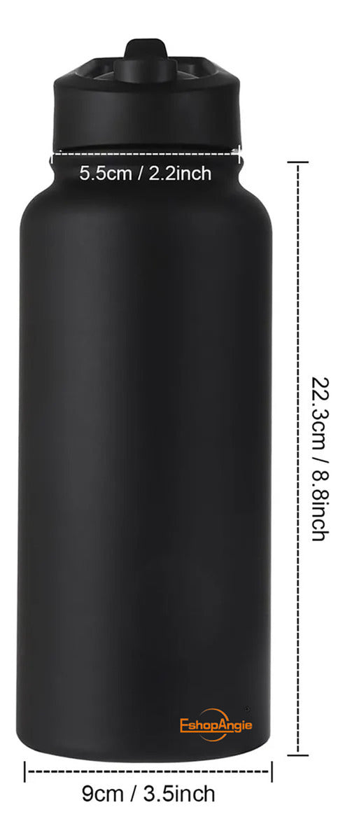 Termo Botella Agua Térmica Acero Inoxidable – Retención de Temperatura de 12 Horas Caliente y 24 Horas Fría