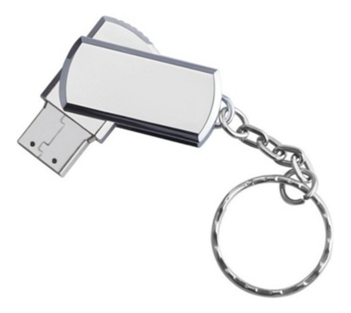 Pendrive Llavero Metálico Giratorio 8GB – Almacenamiento Compacto y Elegante