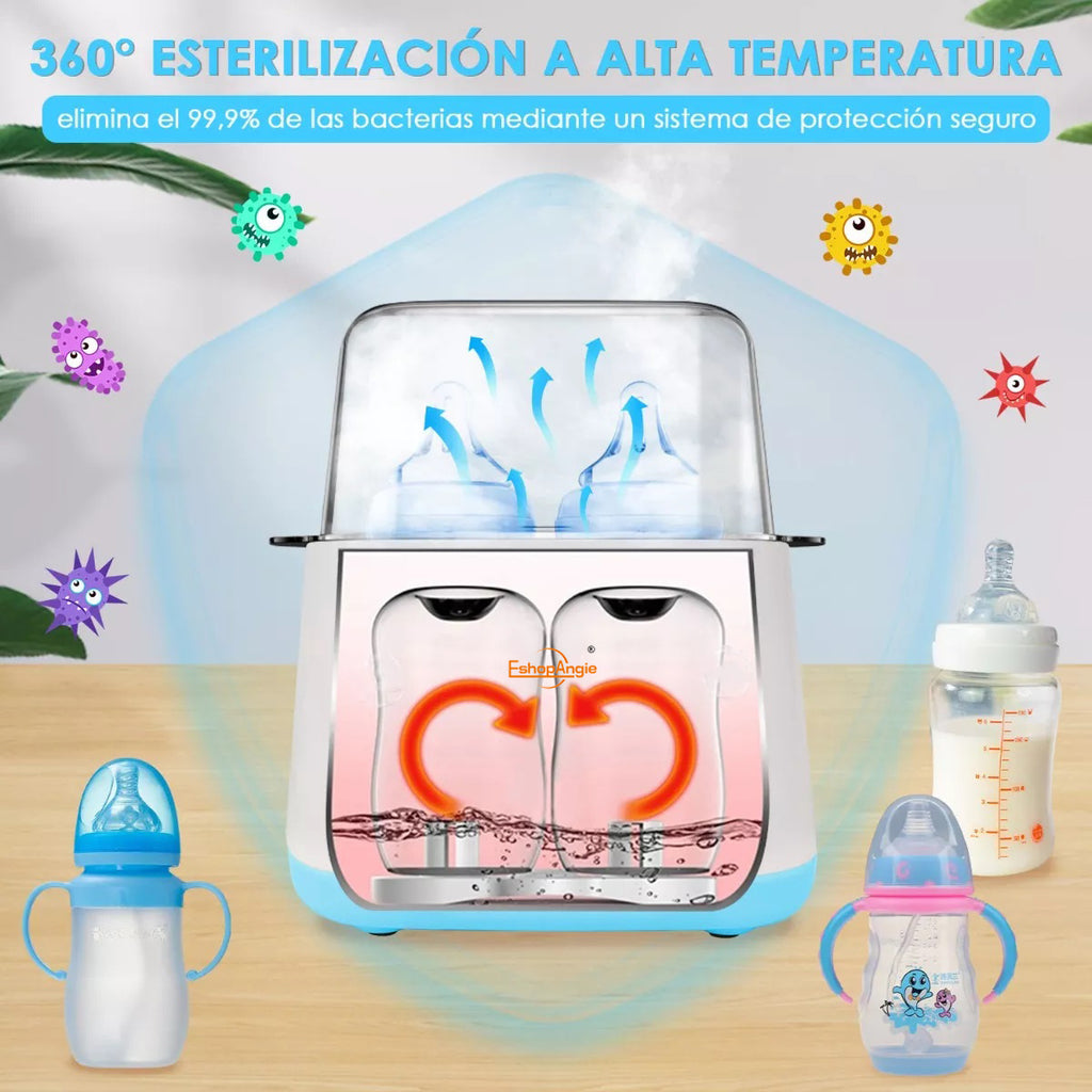Calentador De Mamaderas Rosa – Calentamiento Rápido Y Comodidad Para Bebés