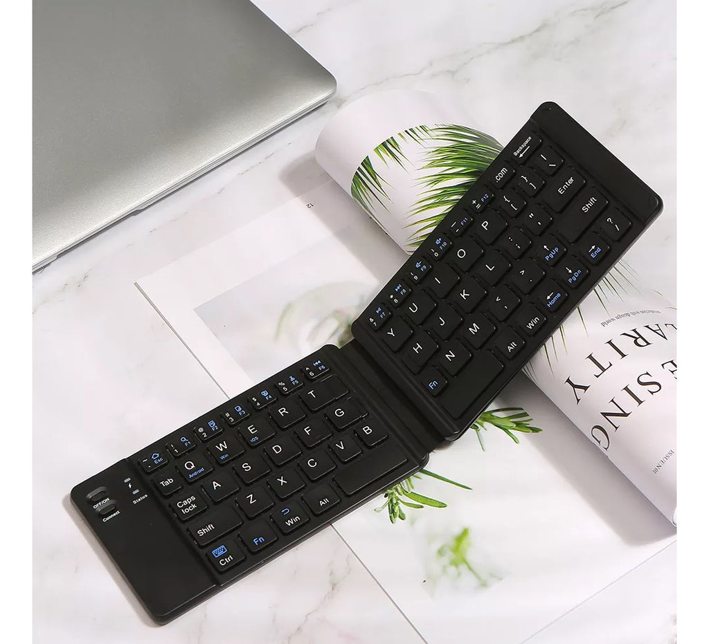 TecladoPro Mini Teclado Inalambrico Plegable – Diseño Ultra Delgado y Portátil