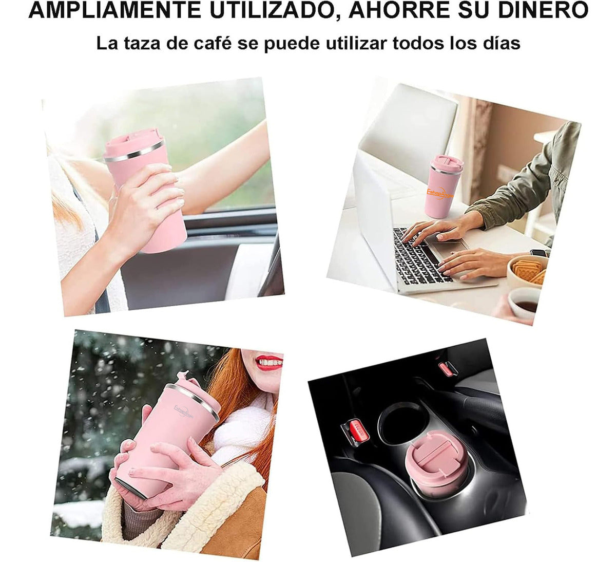 Termo Mug Café – Acero Inoxidable Portátil 380ml