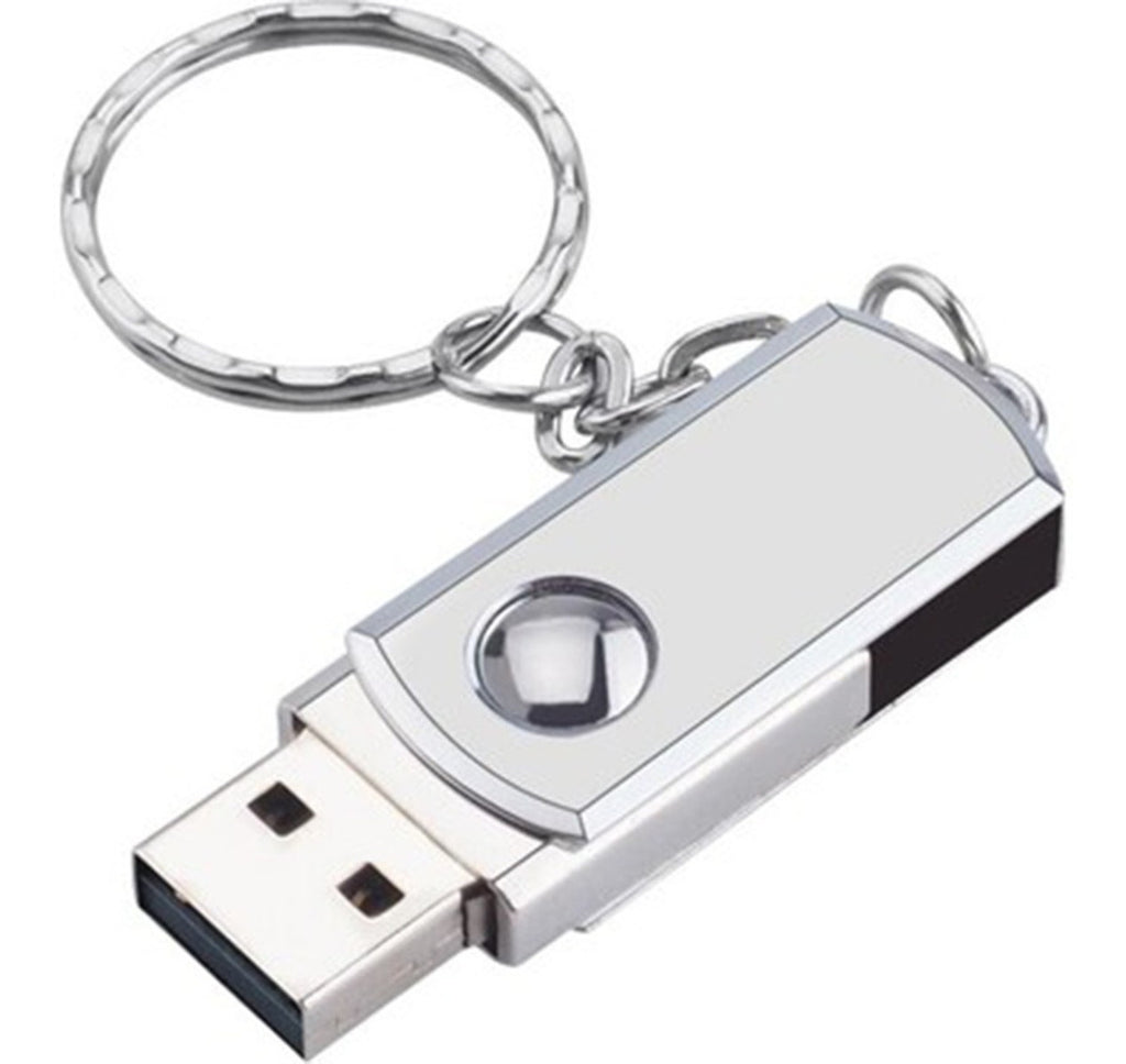 Pendrive Llavero Metálico Giratorio 8GB – Almacenamiento Compacto y Elegante