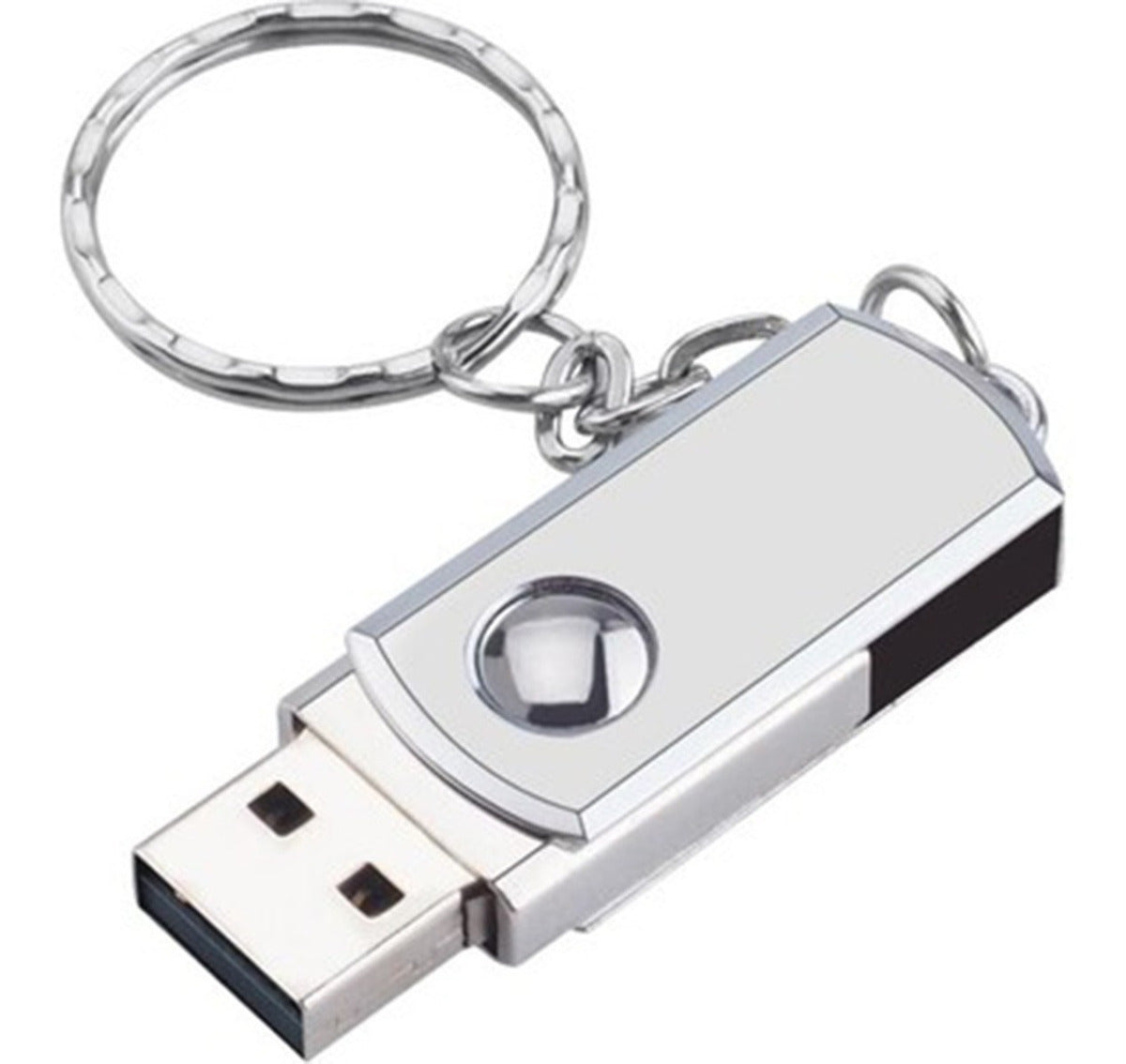 Pendrive Llavero Metálico Giratorio 8GB – Almacenamiento Compacto y Elegante