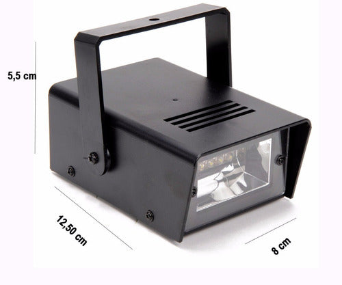 FIESTA Foco Luz Corta Imagen Estroboscopica – Efecto de Iluminación Vibrante