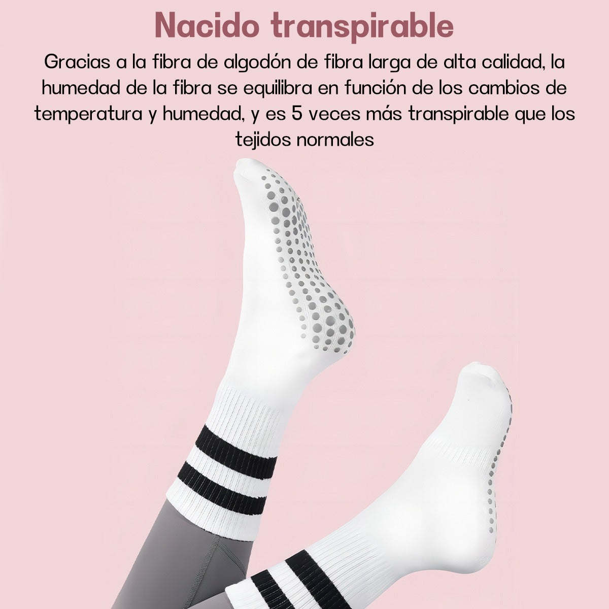 Calcetines Antideslizantes Yoga Pilates – Comodidad y Estabilidad para Ejercicio