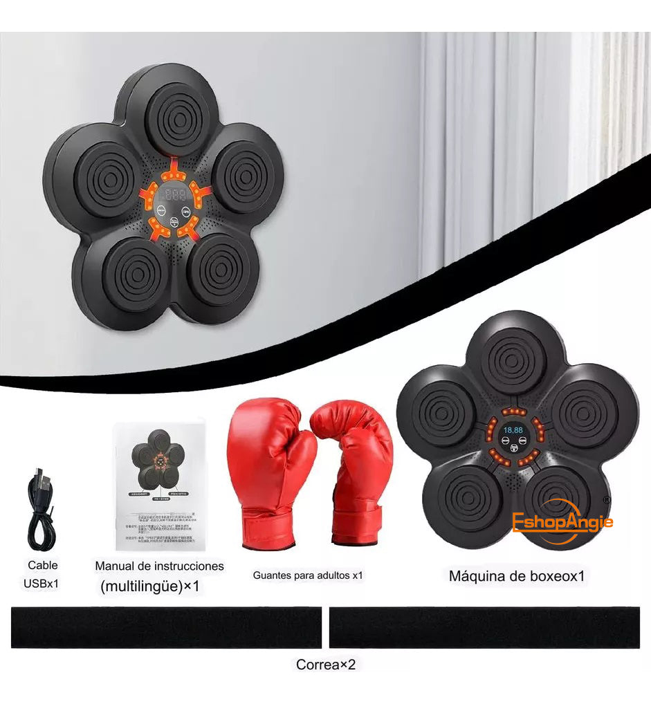 Máquina De Boxeo Entrenamiento Musical Inteligente Bluetooth – Mejora Tu Tiempo De Reacción