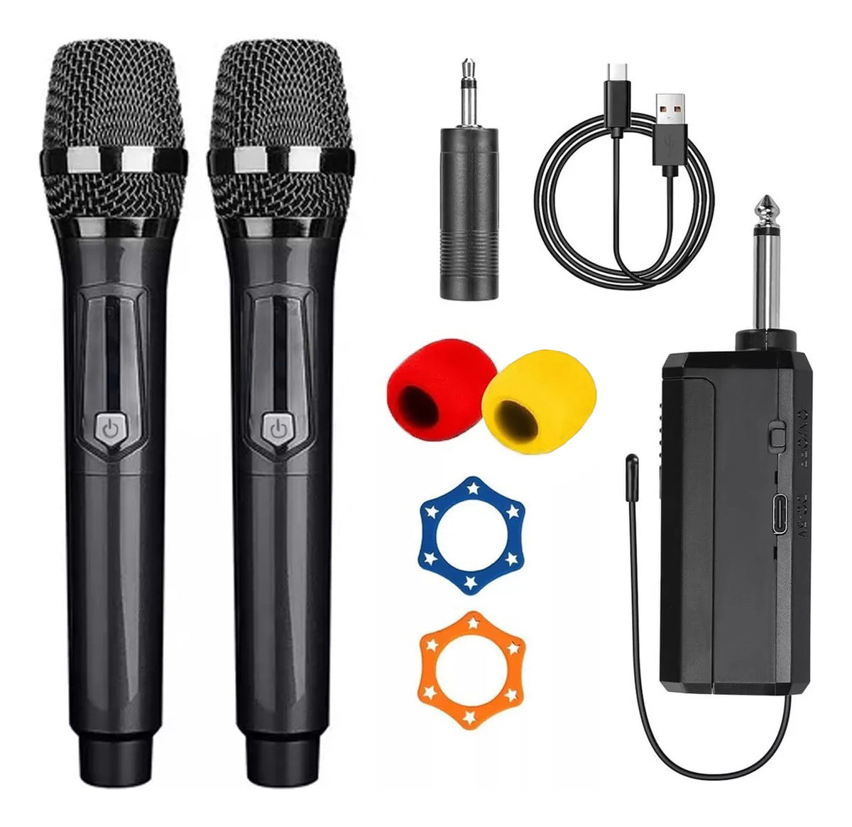 Micrófono Inalámbrico Profesional Karaoke Kit 2pcs – Calidad de Sonido Excepcional
