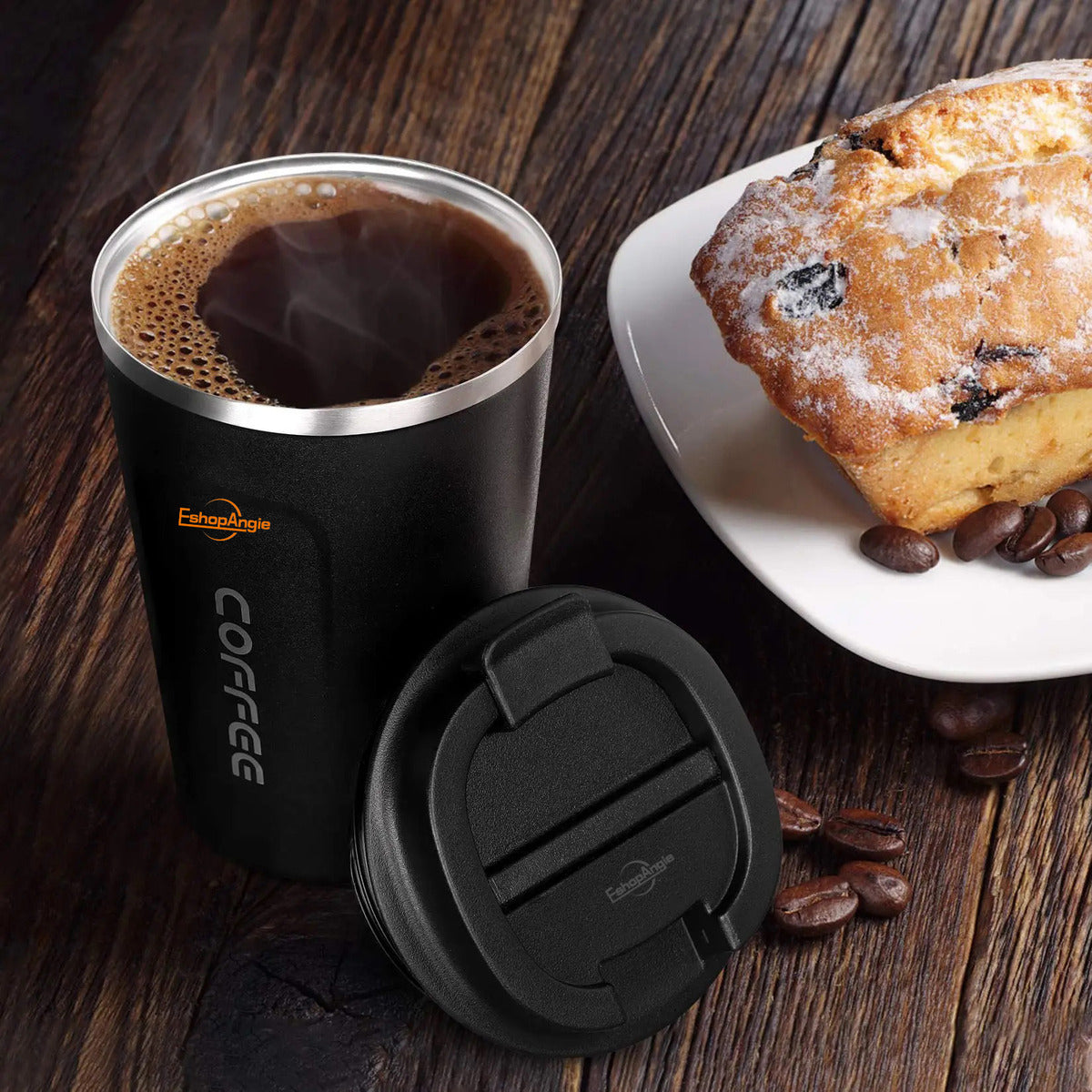 Termo Mug Café – Acero Inoxidable Portátil 380ml
