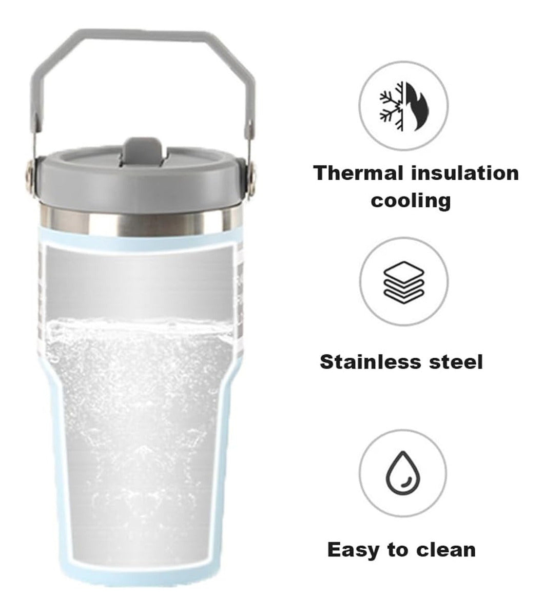 MugVivo Vaso Termo 600ml – Diseño Portable y Acero Inoxidable