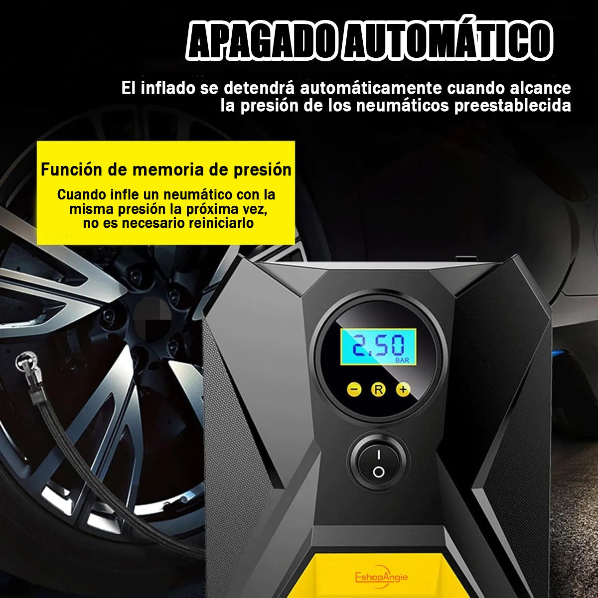 Calgary Compresor De Aire 12v – Inflado Rápido Y Preciso