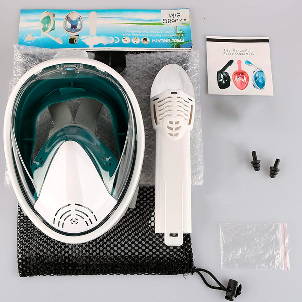 Marca Máscara Snorkel Fullface – Diseño Antiniebla Con Soporte GoPro
