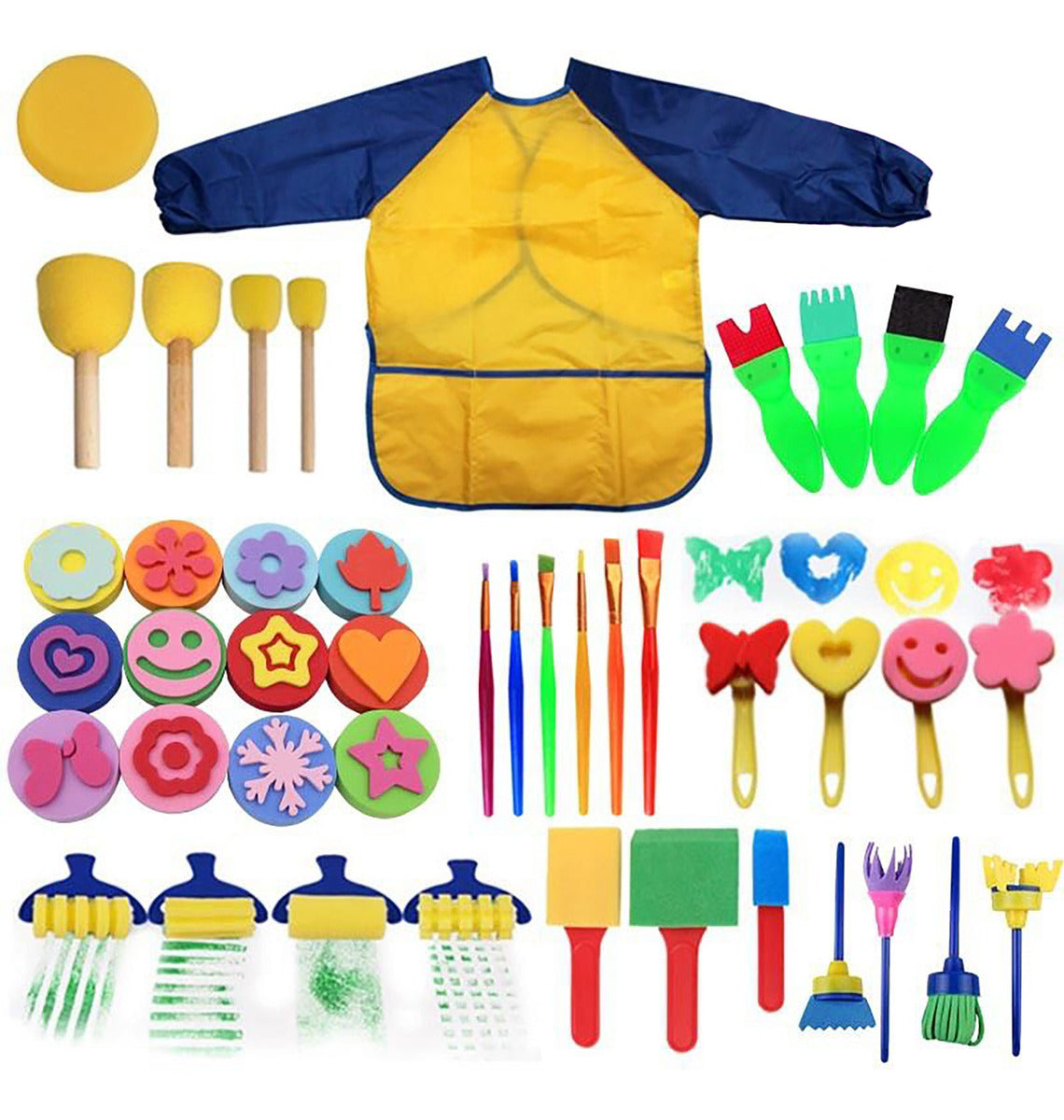 ArteKids Set De Arte 43 Pzs Para Niños – Fomenta La Creatividad Con Esponjas