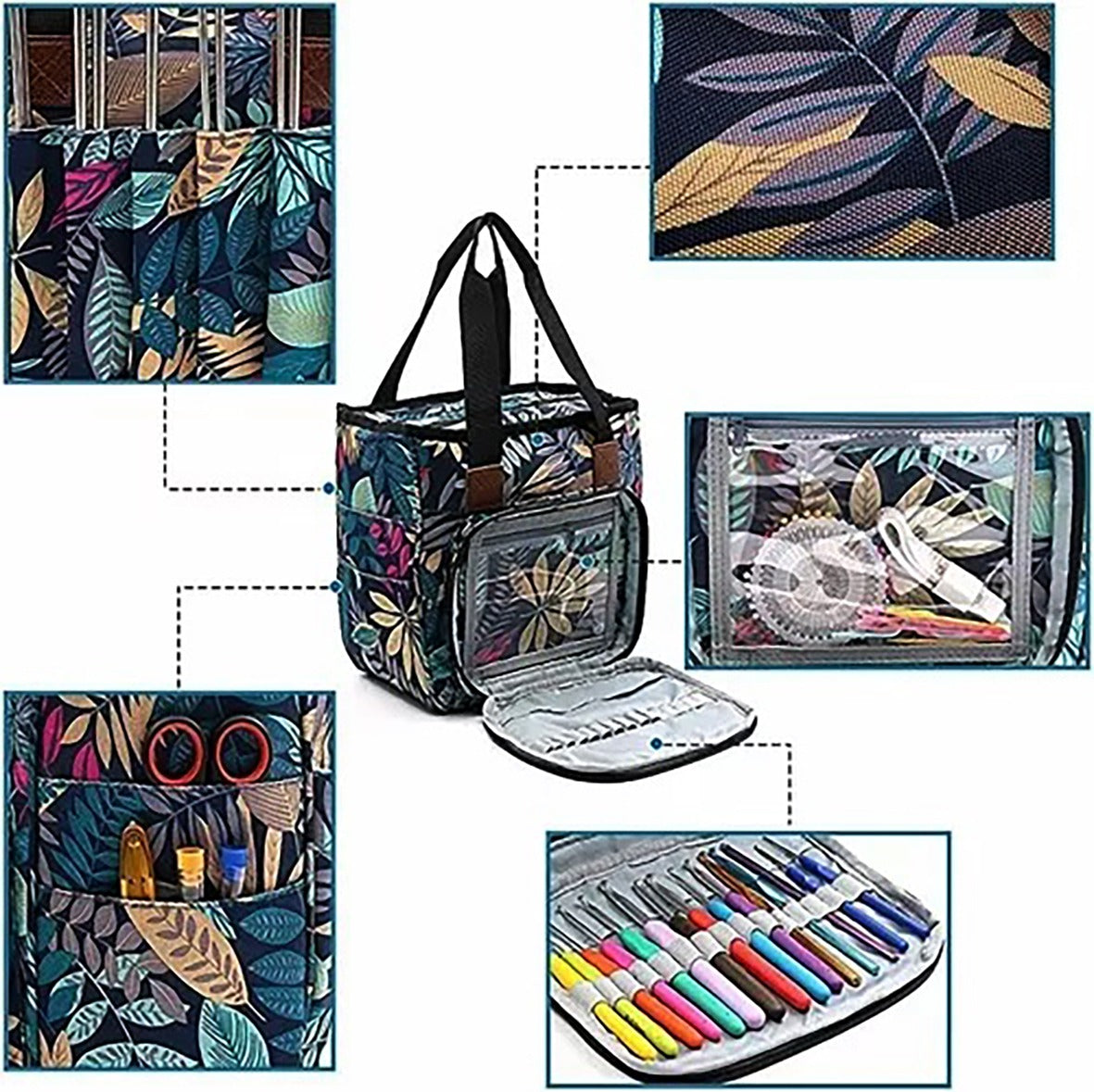 Bolso Organizador De Hilos – Gran Espacio De Almacenamiento
