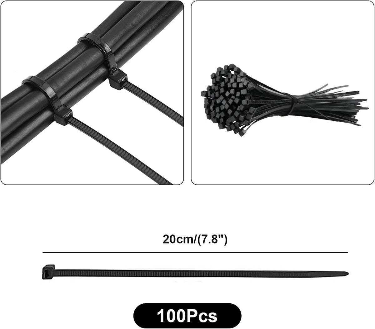 tuMarca Kit Organizador De Gestión De Cables De 173 Piezas – Solución Completa Para Mantener Cables Ordenados