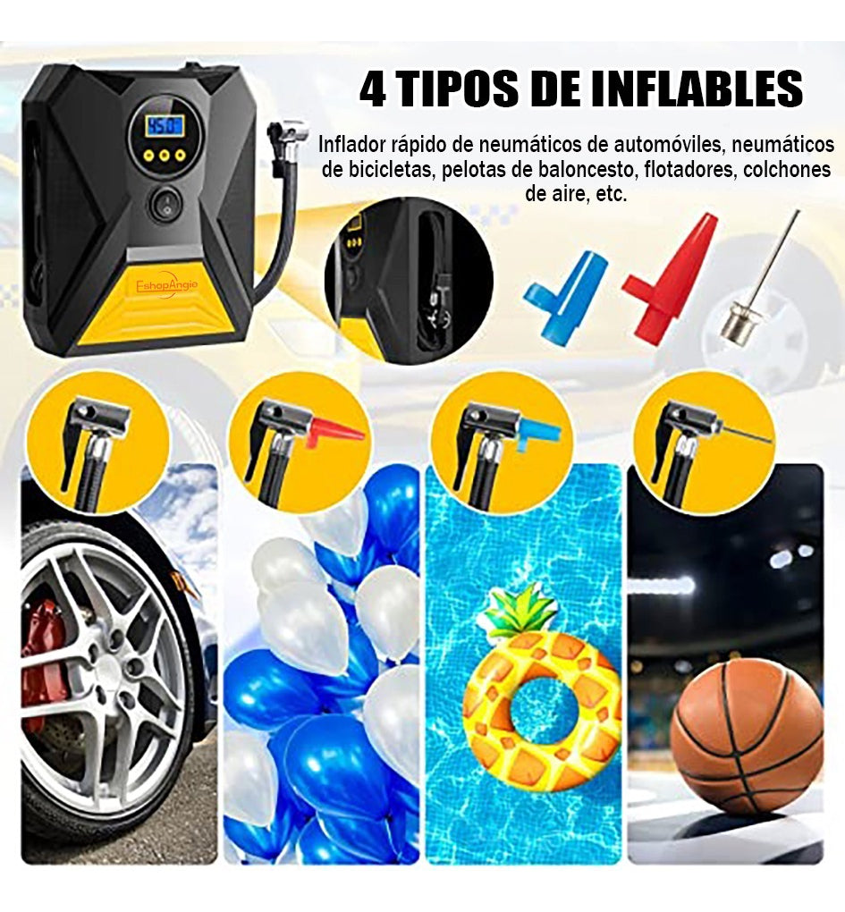 Calgary Compresor De Aire 12v – Inflado Rápido Y Preciso