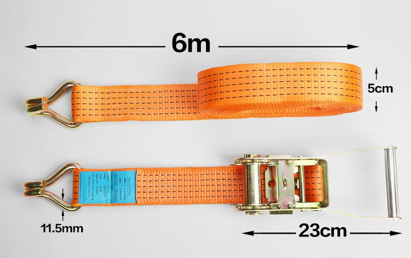 Slinga Eslinga Linga Amarre Tensor 5cmx6mts – Resistencia de 5000kg para Cargas Pesadas