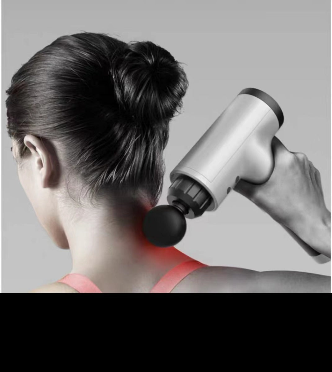 SaludPro Pistola Masajeador Muscular Facial – Alivio Efectivo del Dolor Muscular