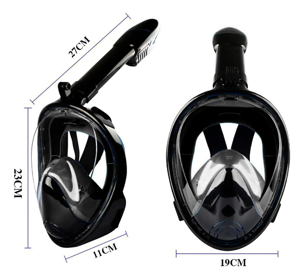 Marca Máscara Snorkel Fullface – Diseño Antiniebla Con Soporte GoPro