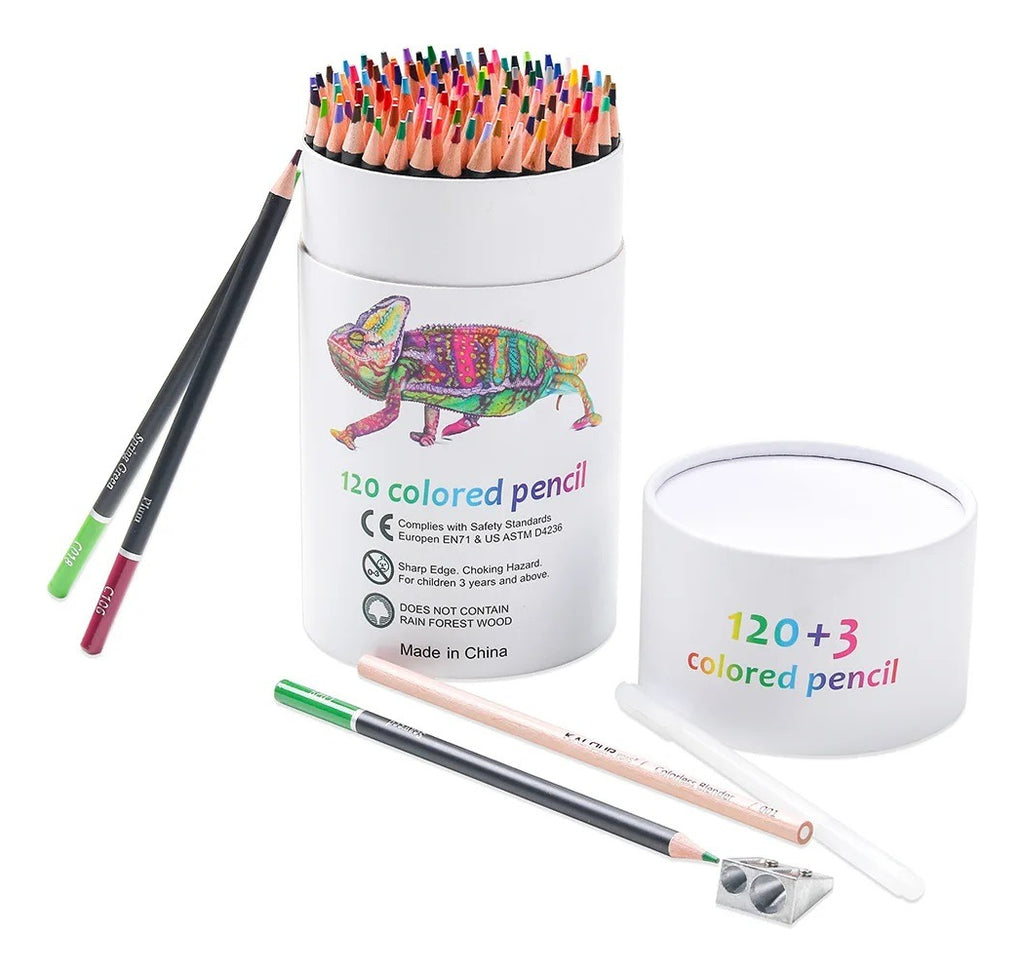 MarcaX Set 120 Lapices Colores Profesional – Colores Vibrantes para Artistas