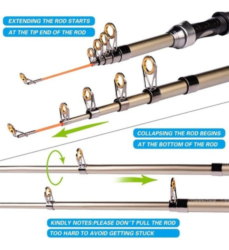 PescaPro Kit Pesca 1.8m – Experiencia Completa de Pesca