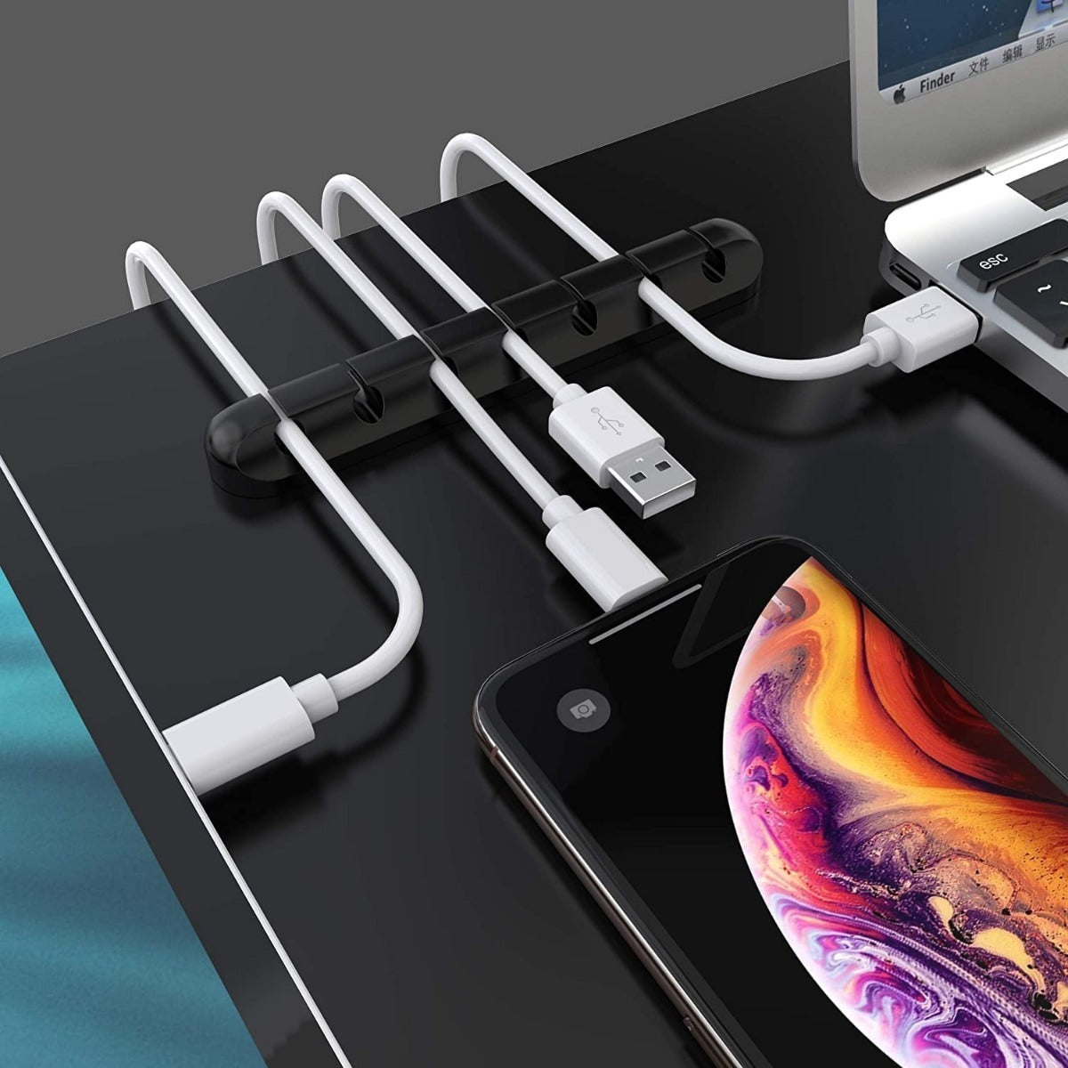 Organizador De Cables De Silicona 7 Ranuras – Solución Eficaz Para Evitar Enredos