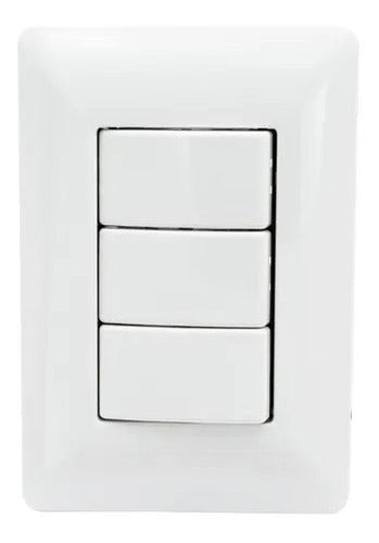Interruptor De Luz Triple 250v/10a – Solución Eficiente Para Control De Iluminación