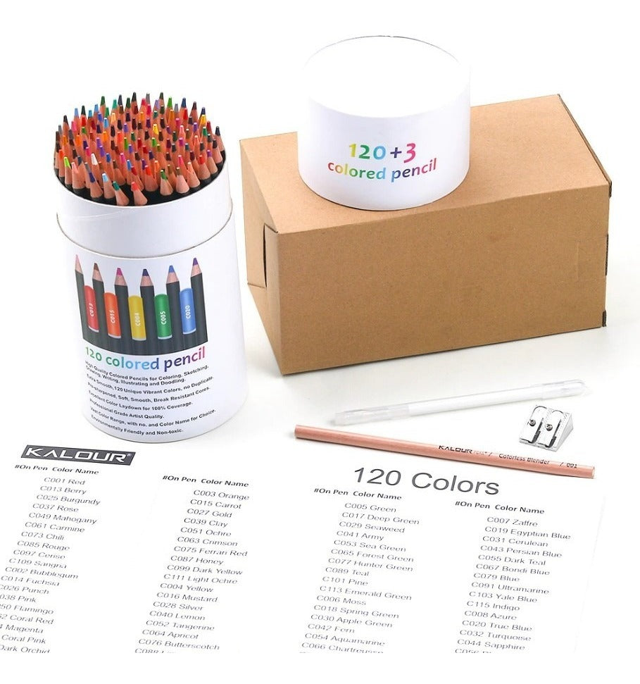 MarcaX Set 120 Lapices Colores Profesional – Colores Vibrantes para Artistas