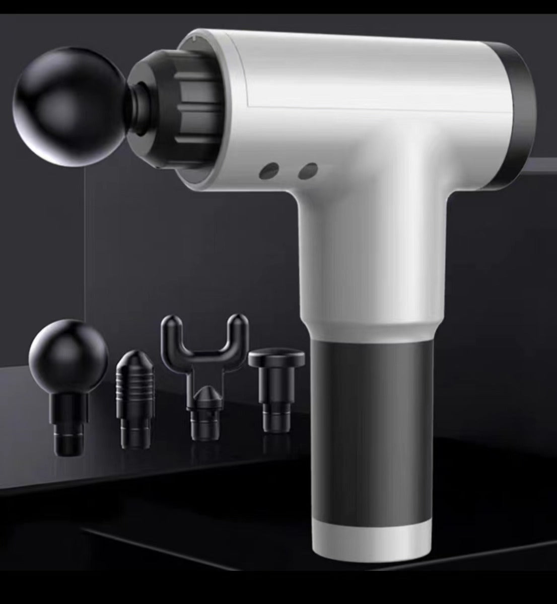 SaludPro Pistola Masajeador Muscular Facial – Alivio Efectivo del Dolor Muscular