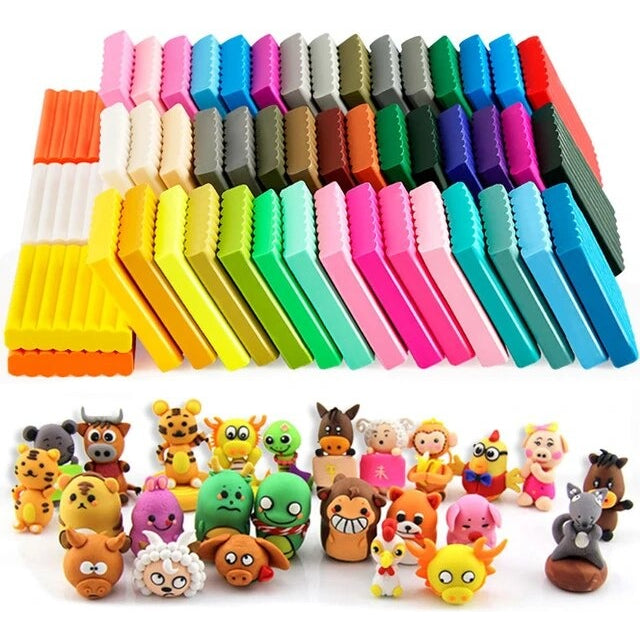 TECHVIDA Kit De Arcilla Polimérica 32 Colores – Experiencia Creativa Excepcional