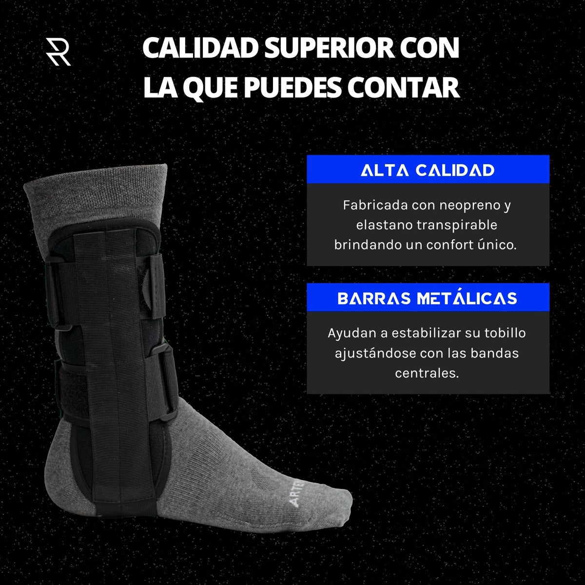 Rozenberg Tobillera Estabilizadora – Soporte Lateral Reforzado para Prevención de Lesiones