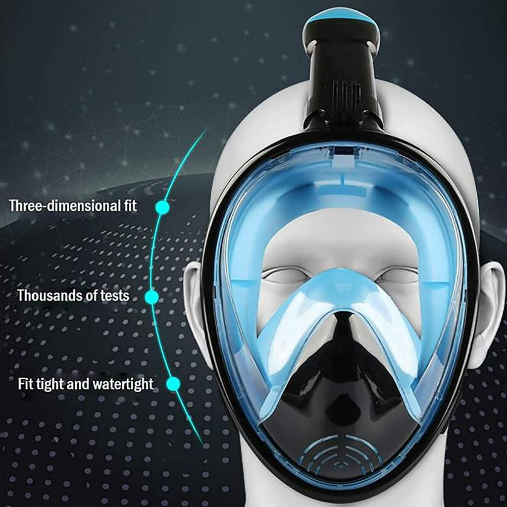 Marca Máscara Snorkel Fullface – Diseño Antiniebla Con Soporte GoPro